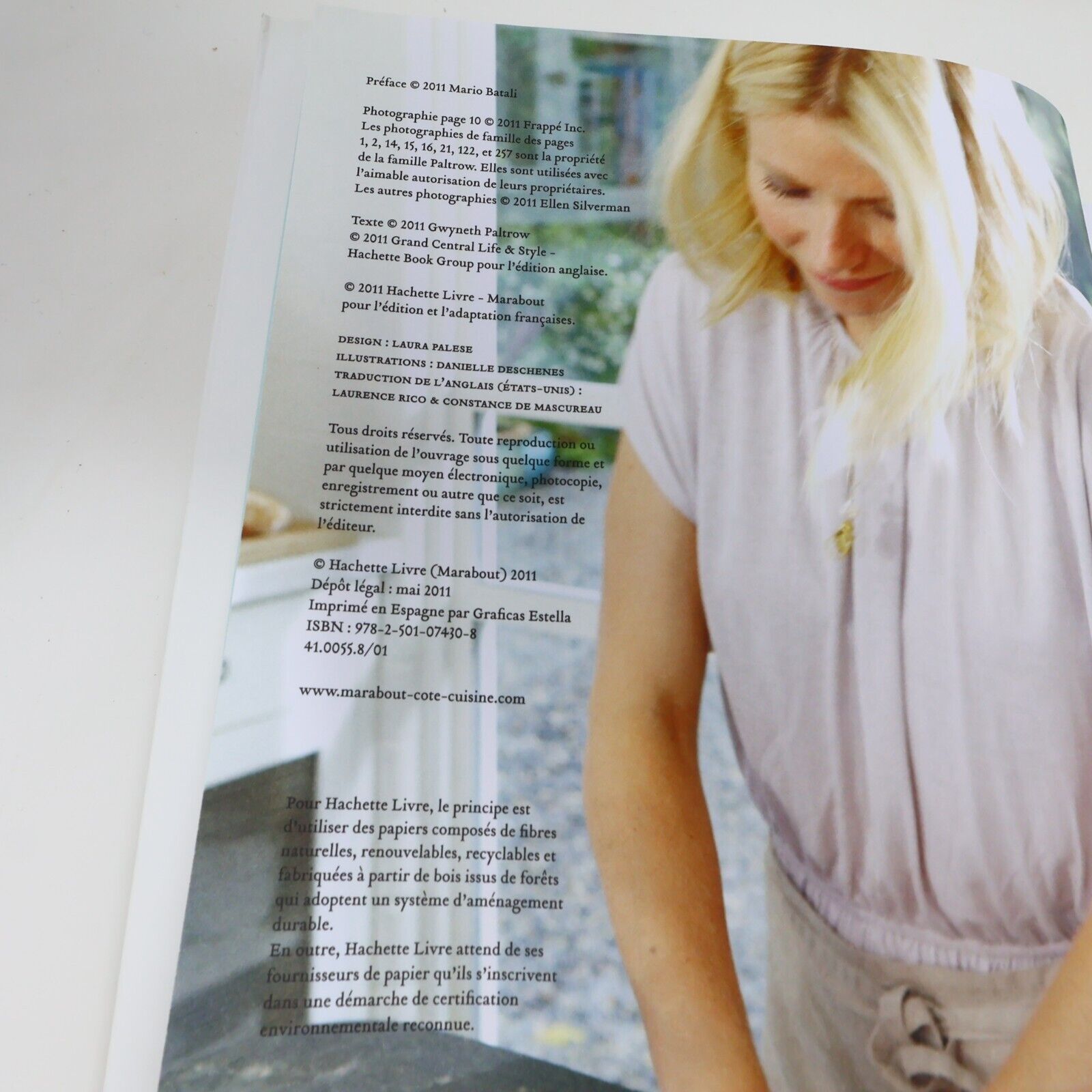 2011 Mon Carnet de Recettes pour ma Famille & mes Amis Gwyneth Paltrow Cuisine