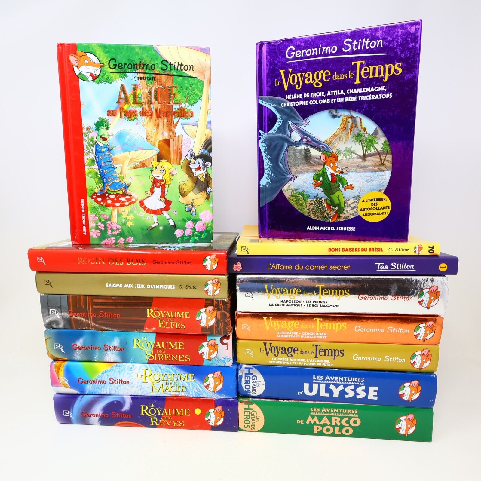 15x Geronimo Stilton Voyage dans le Temps Royaume des Rêves Lot Livres Français