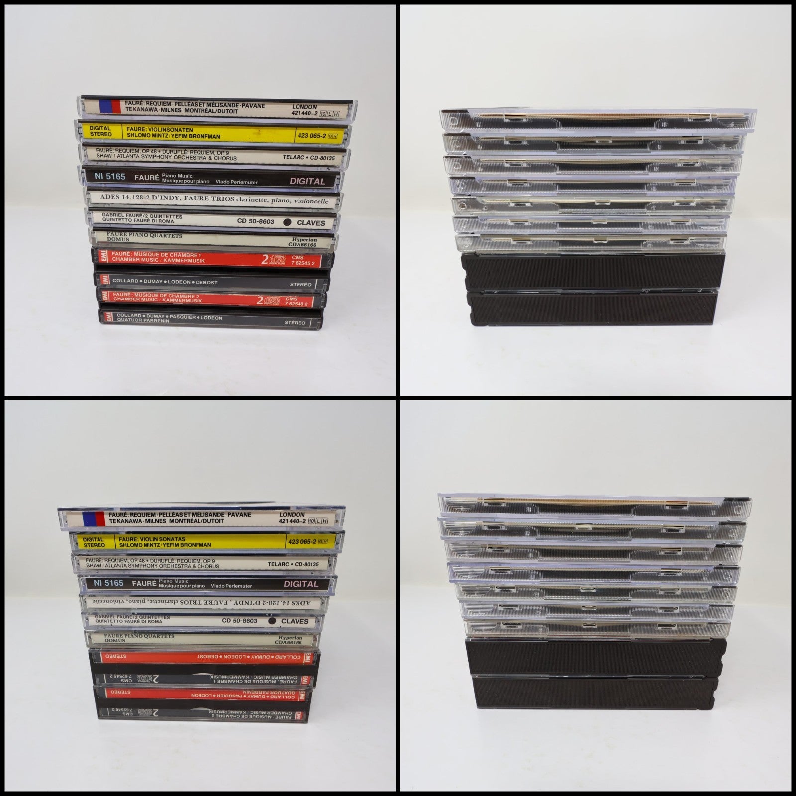 Gabriel Fauré 9 CD Lot Requiem/Violin Sonatas/Musique de Chambre/Piano Quartets
