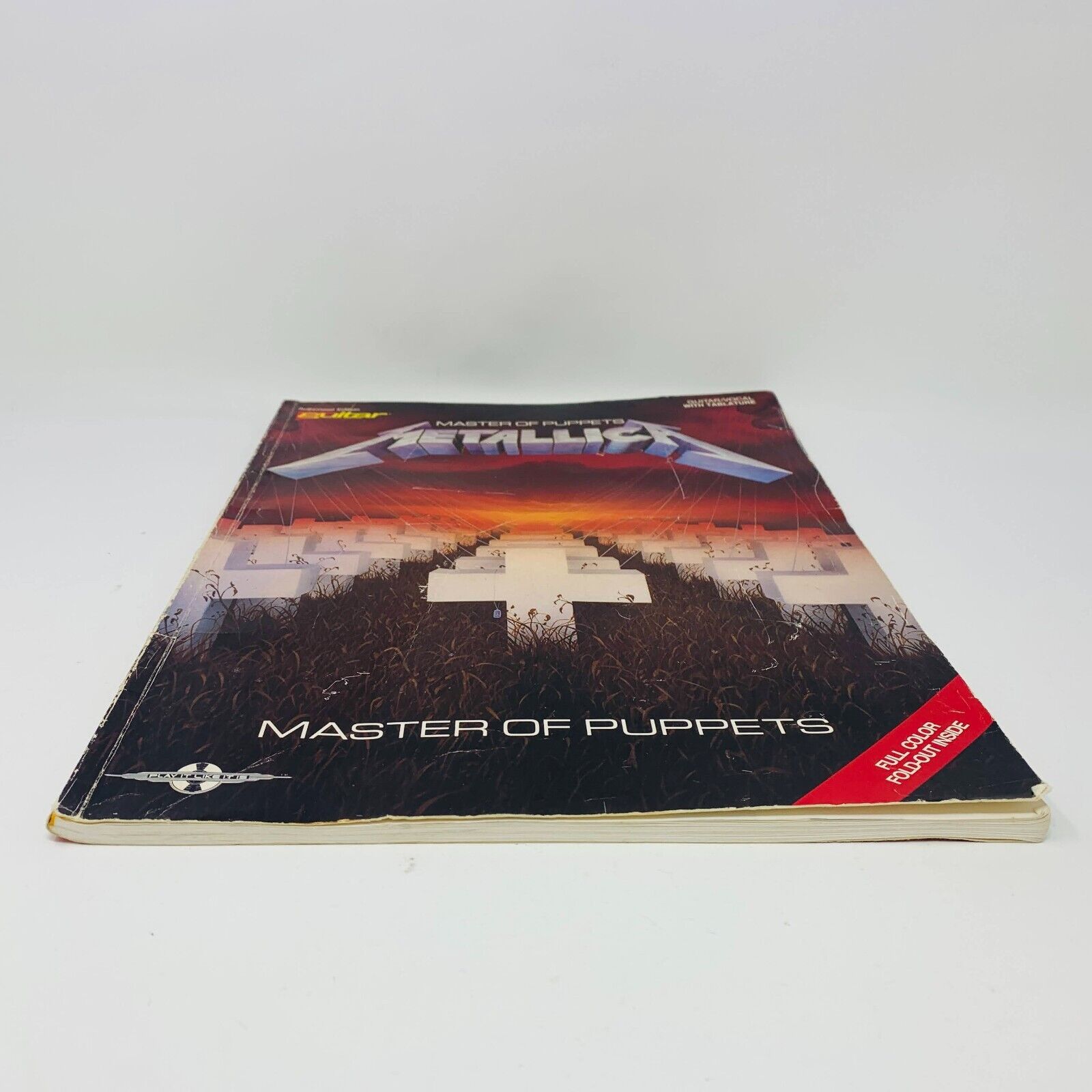 1988 Metallica Master of Puppets Songbook Guitar Vocal with Tablature Paperback