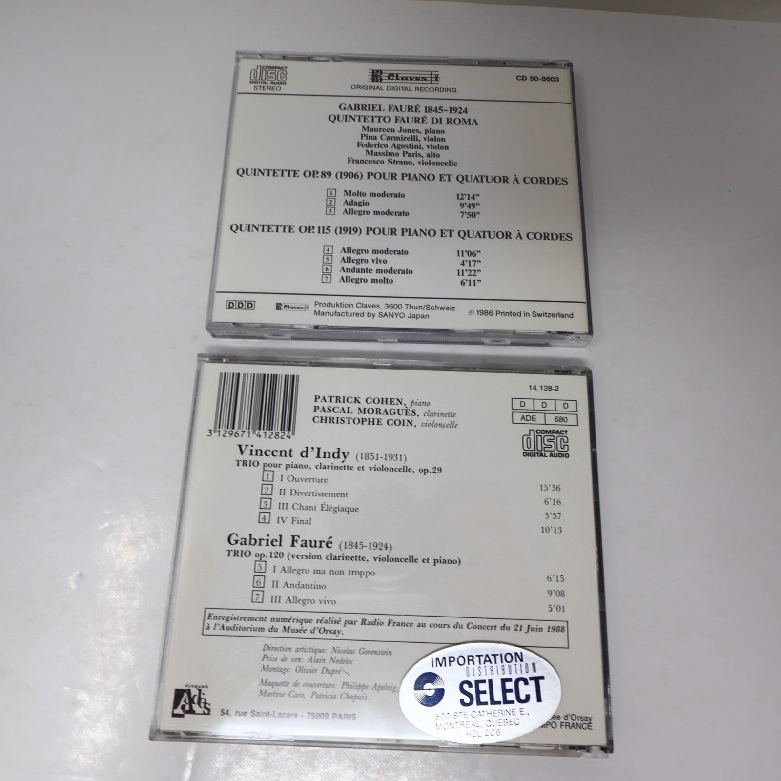 Gabriel Fauré 9 CD Lot Requiem/Violin Sonatas/Musique de Chambre/Piano Quartets