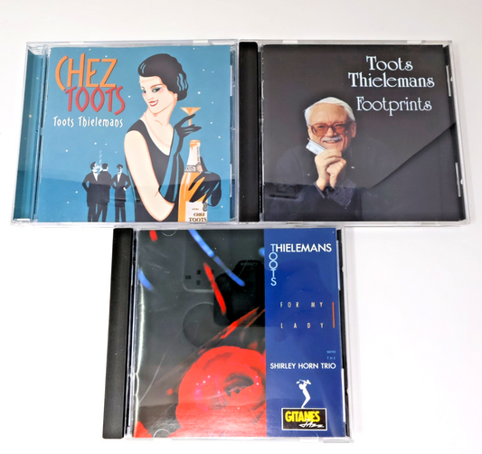 Toots Thielemans 3 CD Lot Chez Toots/Footprints/For My Lady Jazz 1990s