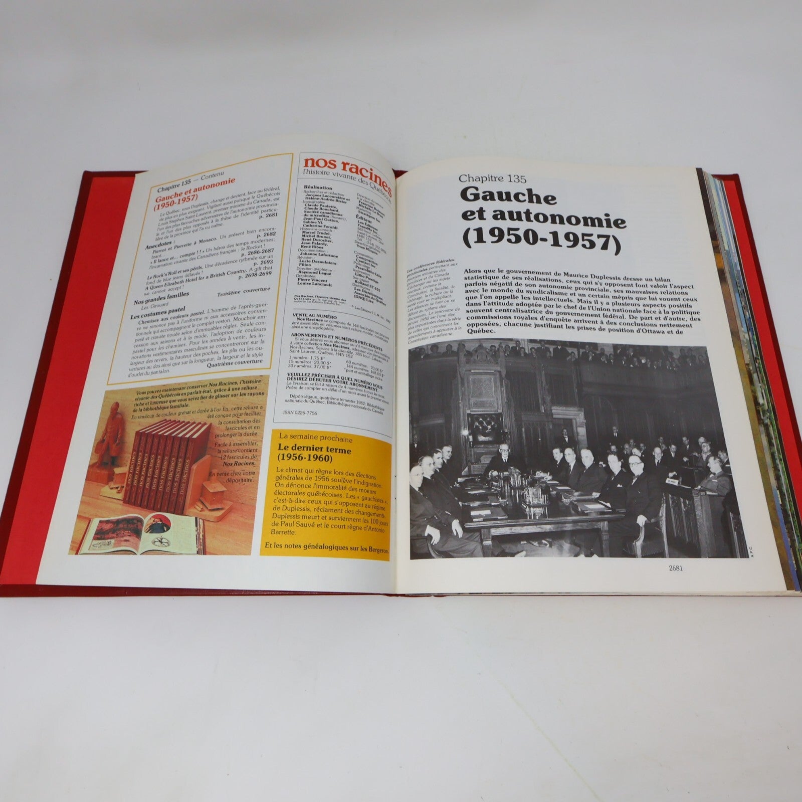 Nos Racines Histoires Vivante des Québécois Jacques Lacoursière Magazines Lot 12