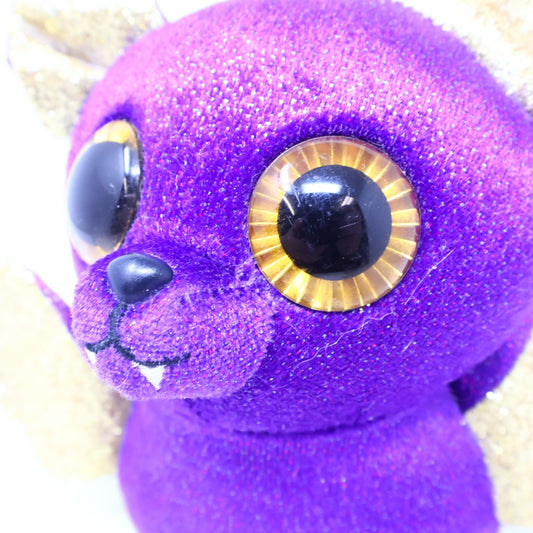TY Beanie Boos Count Purple & Gold Vampire Bat (Regular 6" size) NO Tags Plush