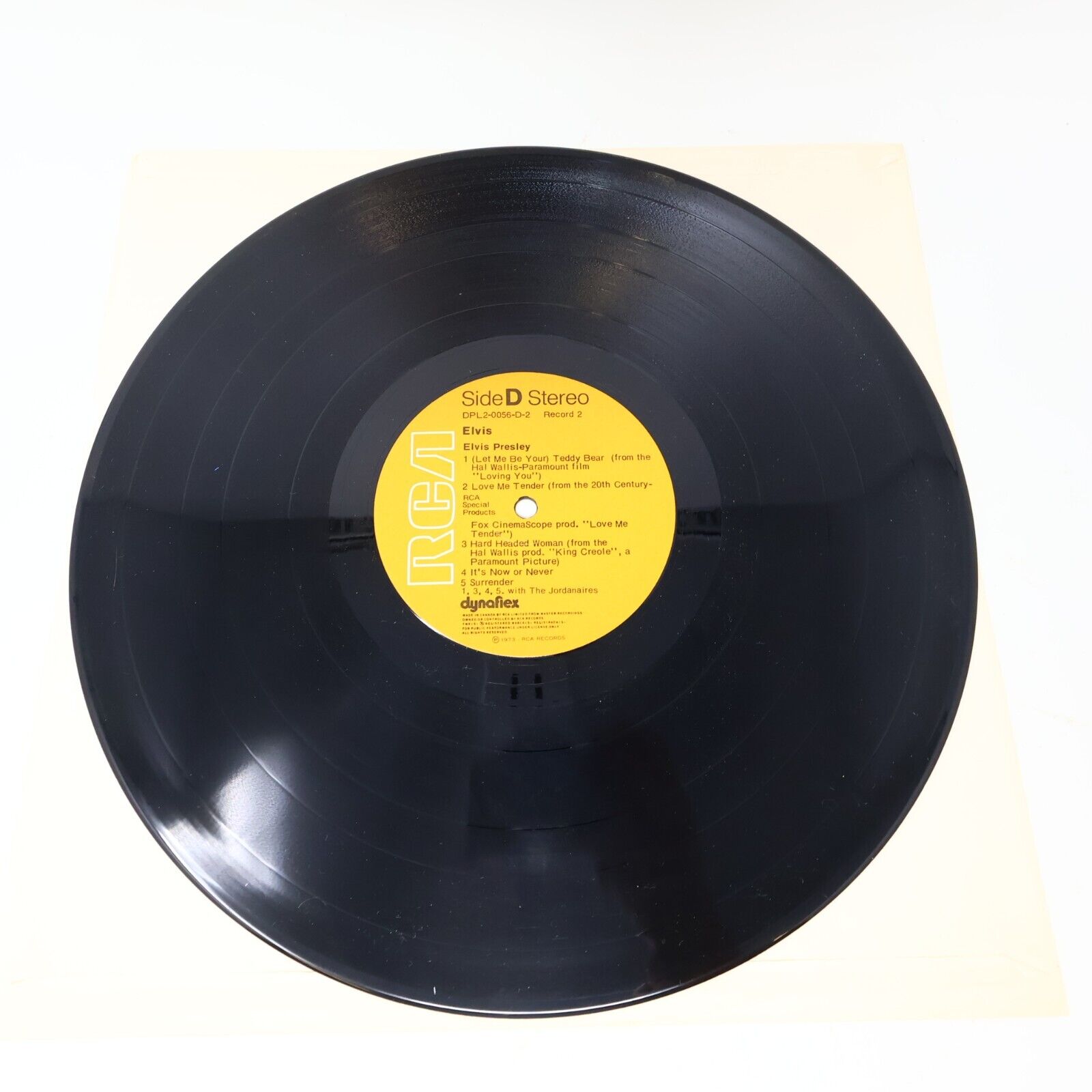Elvis Presley Elvis Record 2x LP RCA Special Products DPL2-0056(e) 1973 Canada