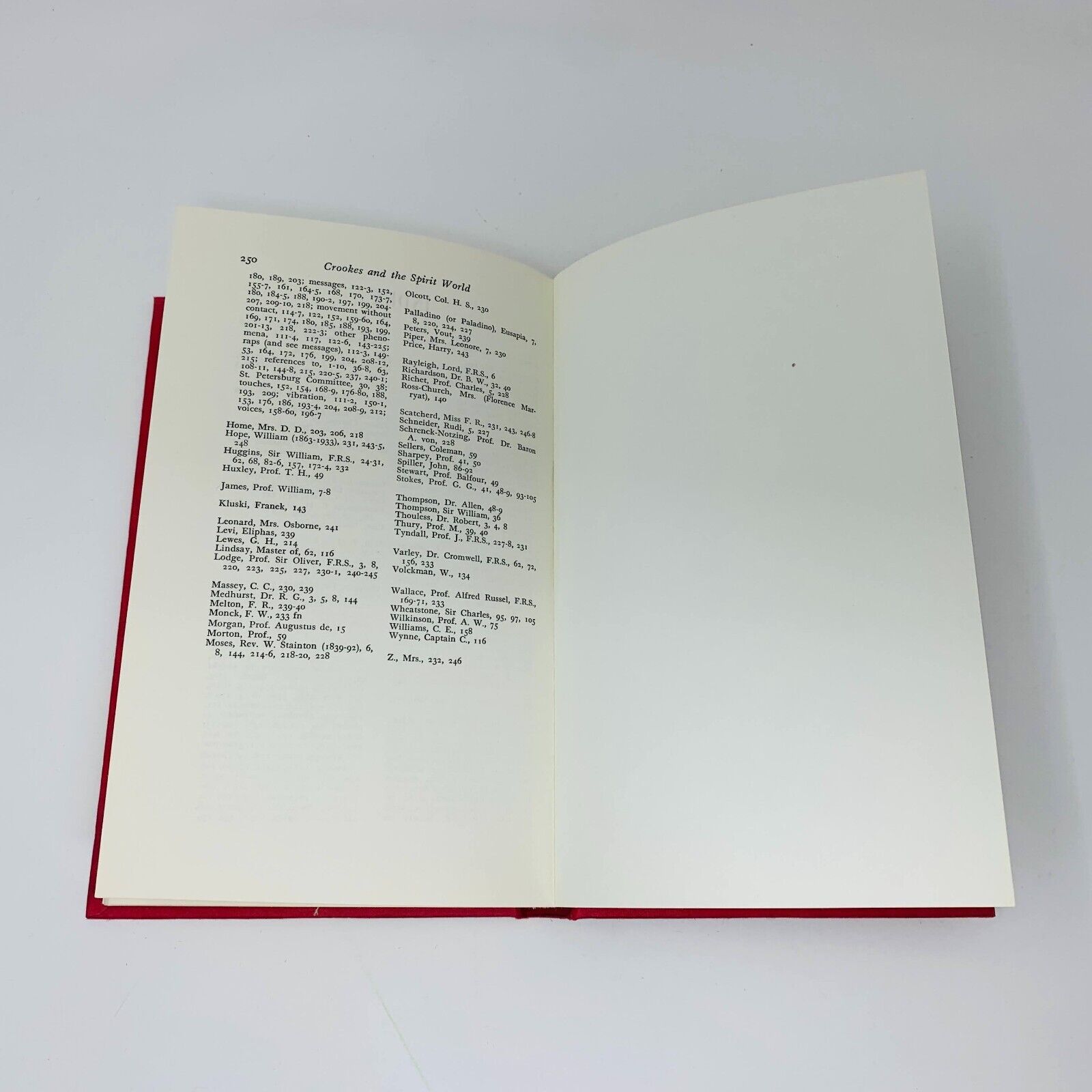 1972 William Crookes and the Spirit World Psychical Research Hardcover Medhurst