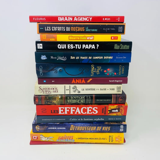 Lot 14 Livres Enfants 9-12 Ans Aventure Enquête Fantasy French Children Bundle