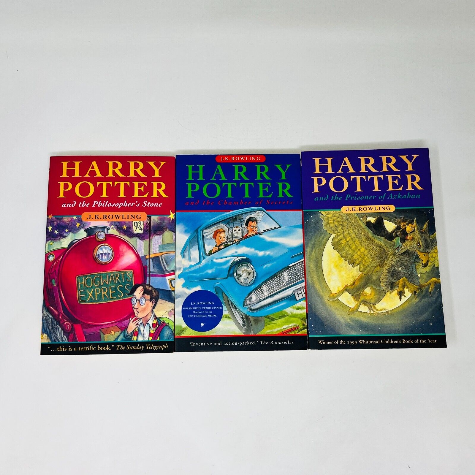 Harry Potter #1-2-3 Lot of Raincoast Paperback Books Rowling Philosopher's Stone