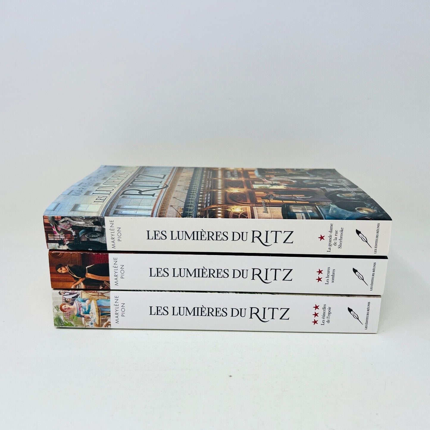 3x Les Lumières du Ritz de Marylène Pion Lot Série Complète Dame Rue Sherbrooke