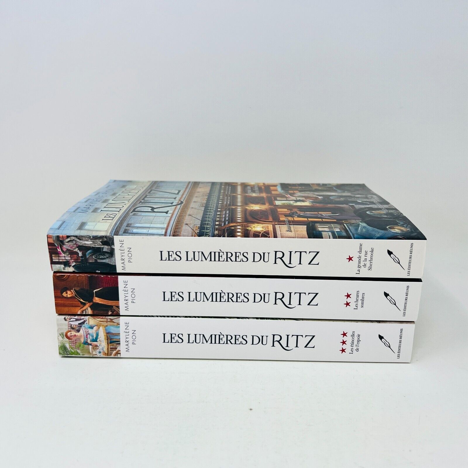 3x Les Lumières du Ritz de Marylène Pion Lot Série Complète Dame Rue Sherbrooke