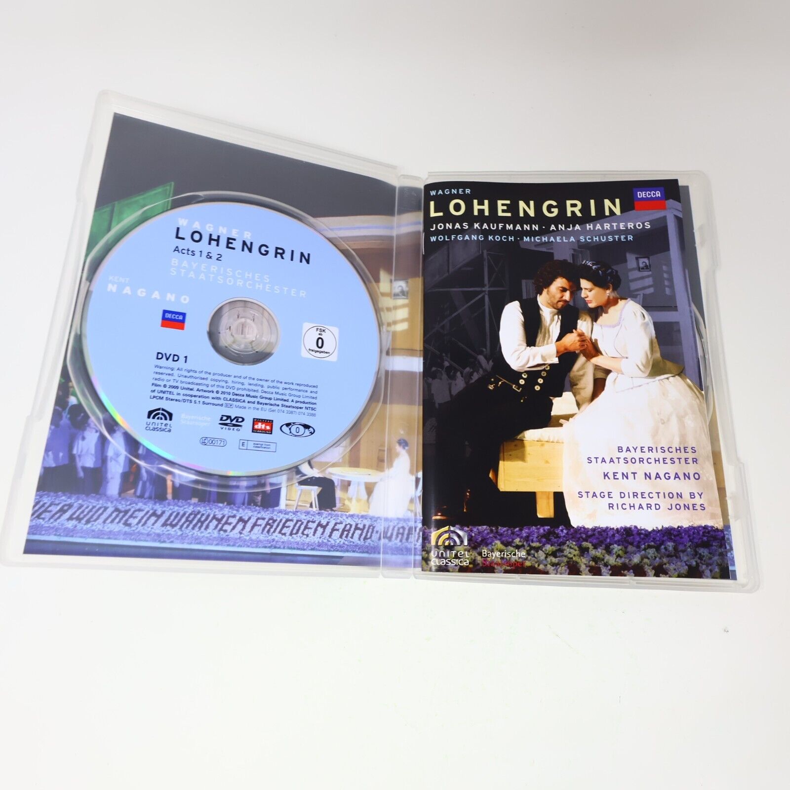 Lohengrin Richard Wagner DVD Kent Nagano Jonas Kaufmann Richard Jones NTSC 2010