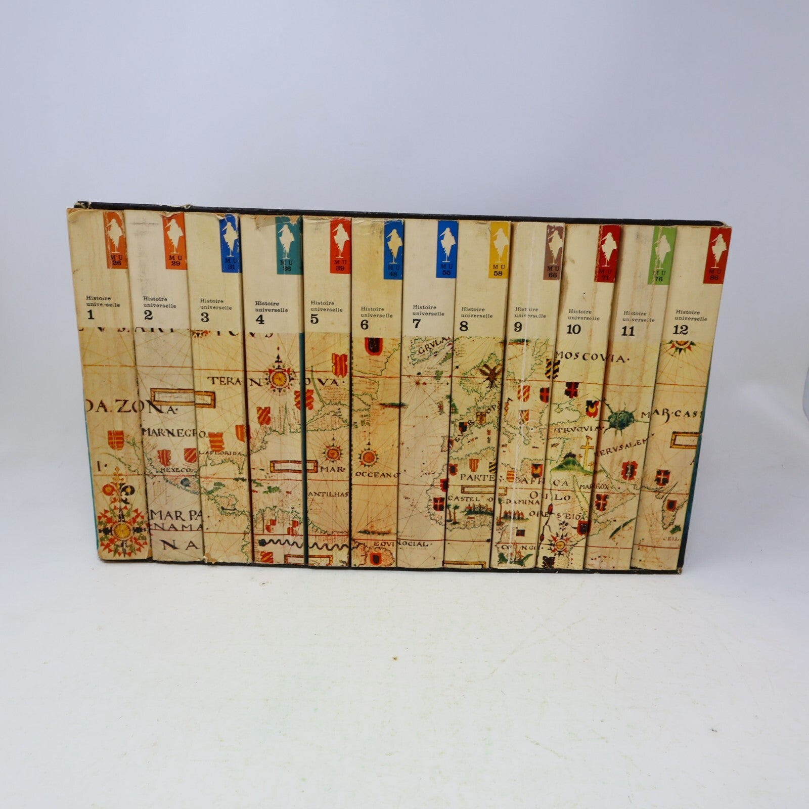 Histoire Universelle en 12 Volumes 1-12 Marabout Français Coffret Lot Livres 60s
