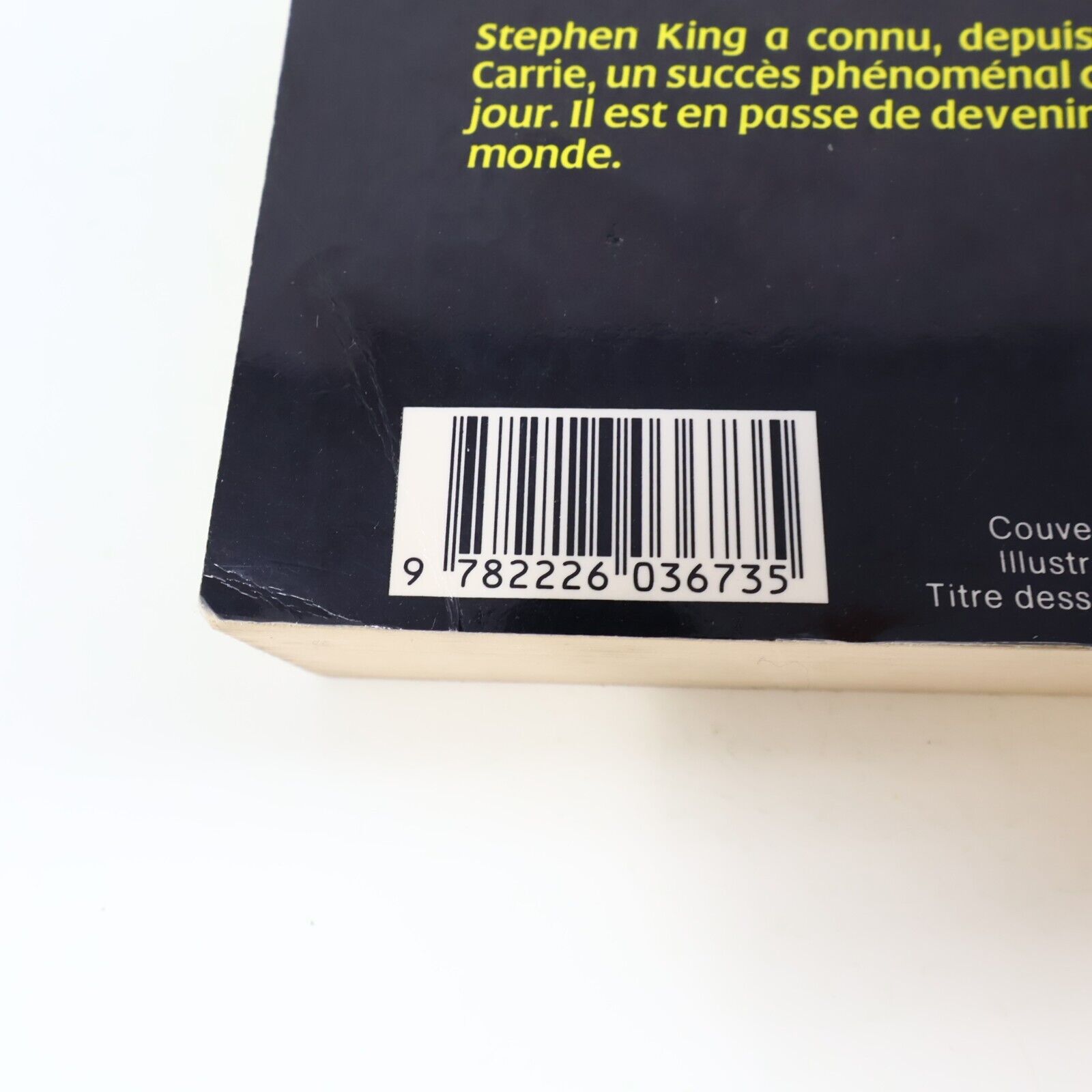 1989 Misery de Stephen King Paperback PB Albin Michel Horreur Français Fiction