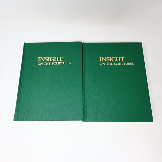 Lot 2 Books Insight on the Scriptures #1-2 Watch Tower Bible Religion 80s HC