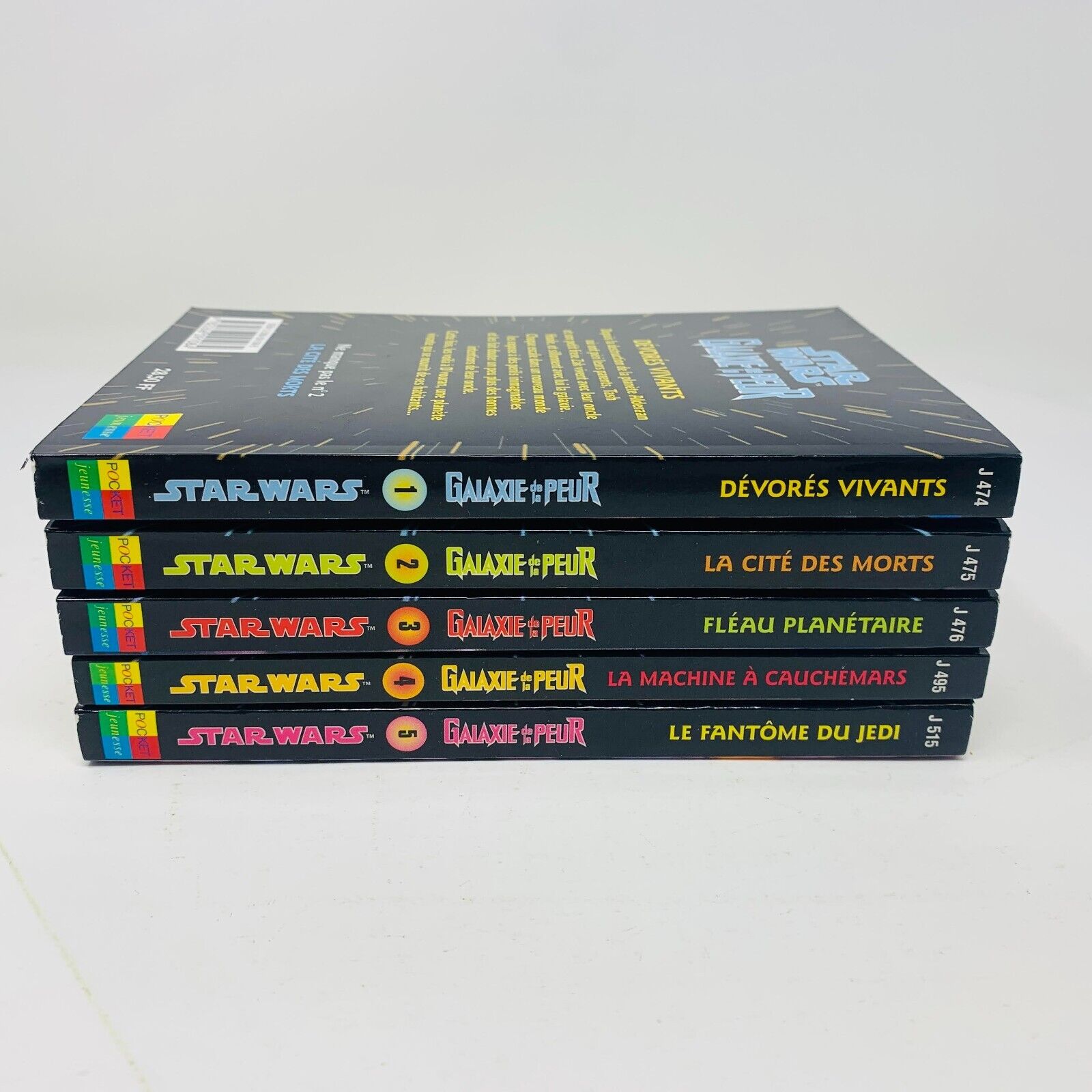 Galaxie de la Peur #1-5 Star Wars de John Whitman Pocket Français Lot Livres 90s