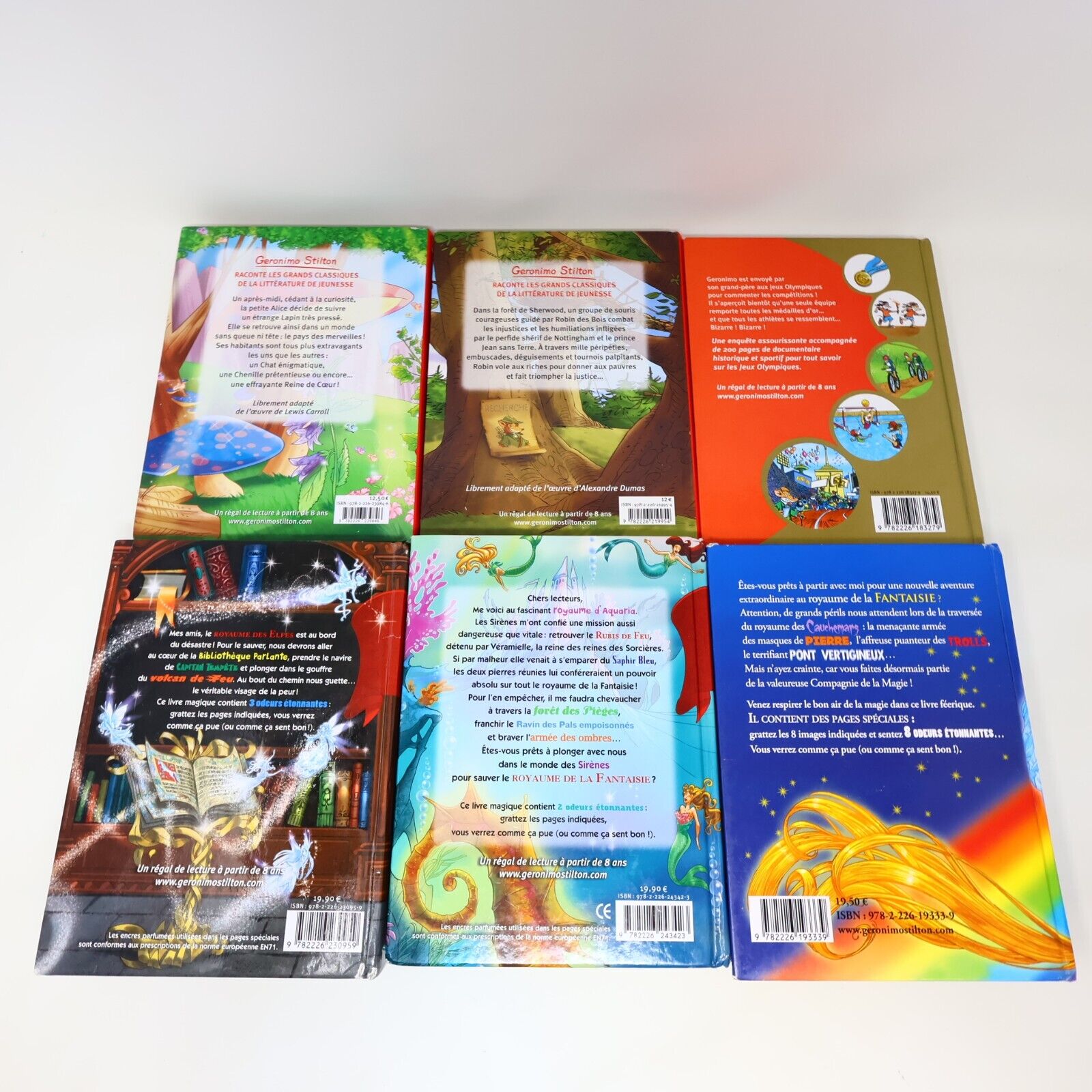 15x Geronimo Stilton Voyage dans le Temps Royaume des Rêves Lot Livres Français
