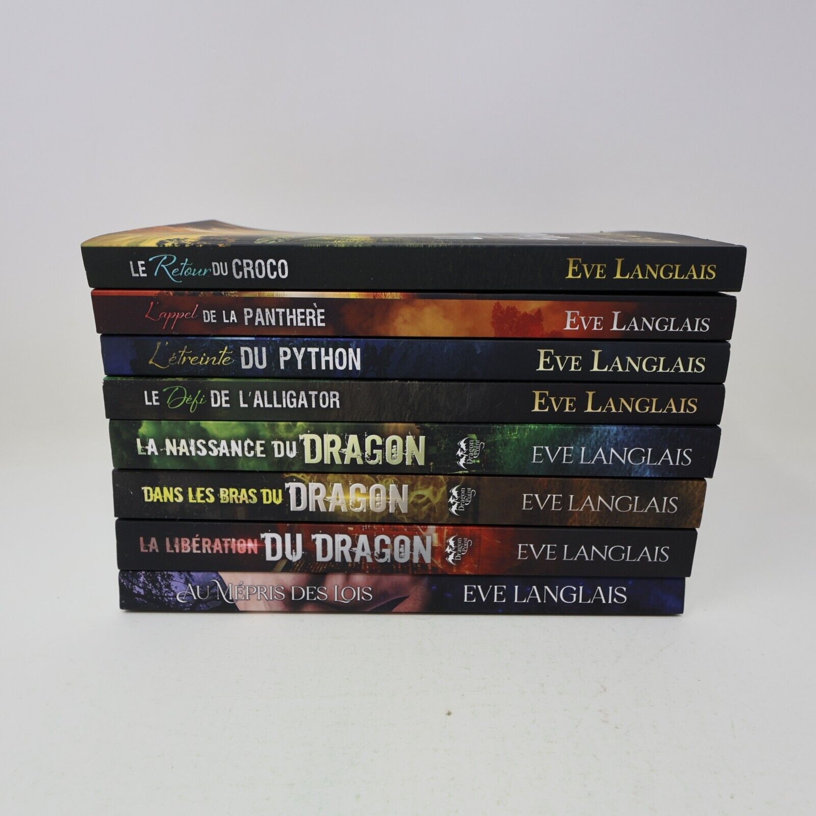 Lot 8 Eve Langlais Dragon Point Bitten Point Lois de la Meute Livres Français PB