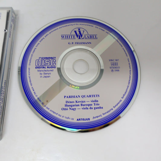Telemann Parisian Quartets for Flute/Violin/Viola/Continuo CD Kovács/Ottó Nagy