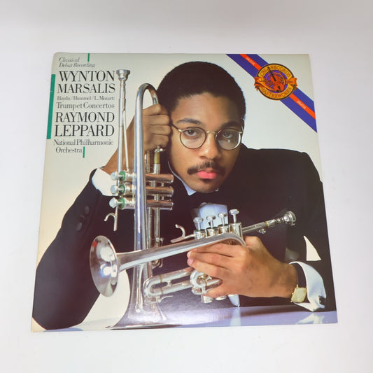 Wynton Marsalis Haydn Hummel Mozart Trumpet Concertos Raymond Leppard LP Record