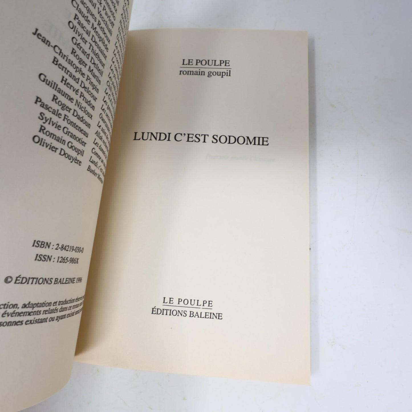 Le Poulpe Lot 7 Livres Crime et Mystère Policier Thriller Lundi C'est Sodomie PB