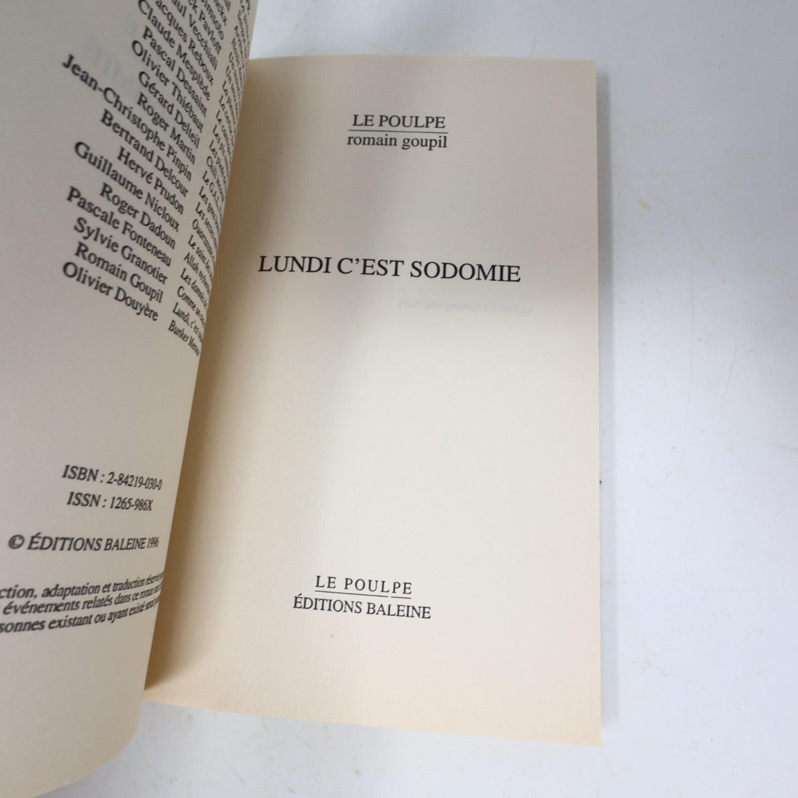 Le Poulpe Lot 7 Livres Crime et Mystère Policier Thriller Lundi C'est Sodomie PB