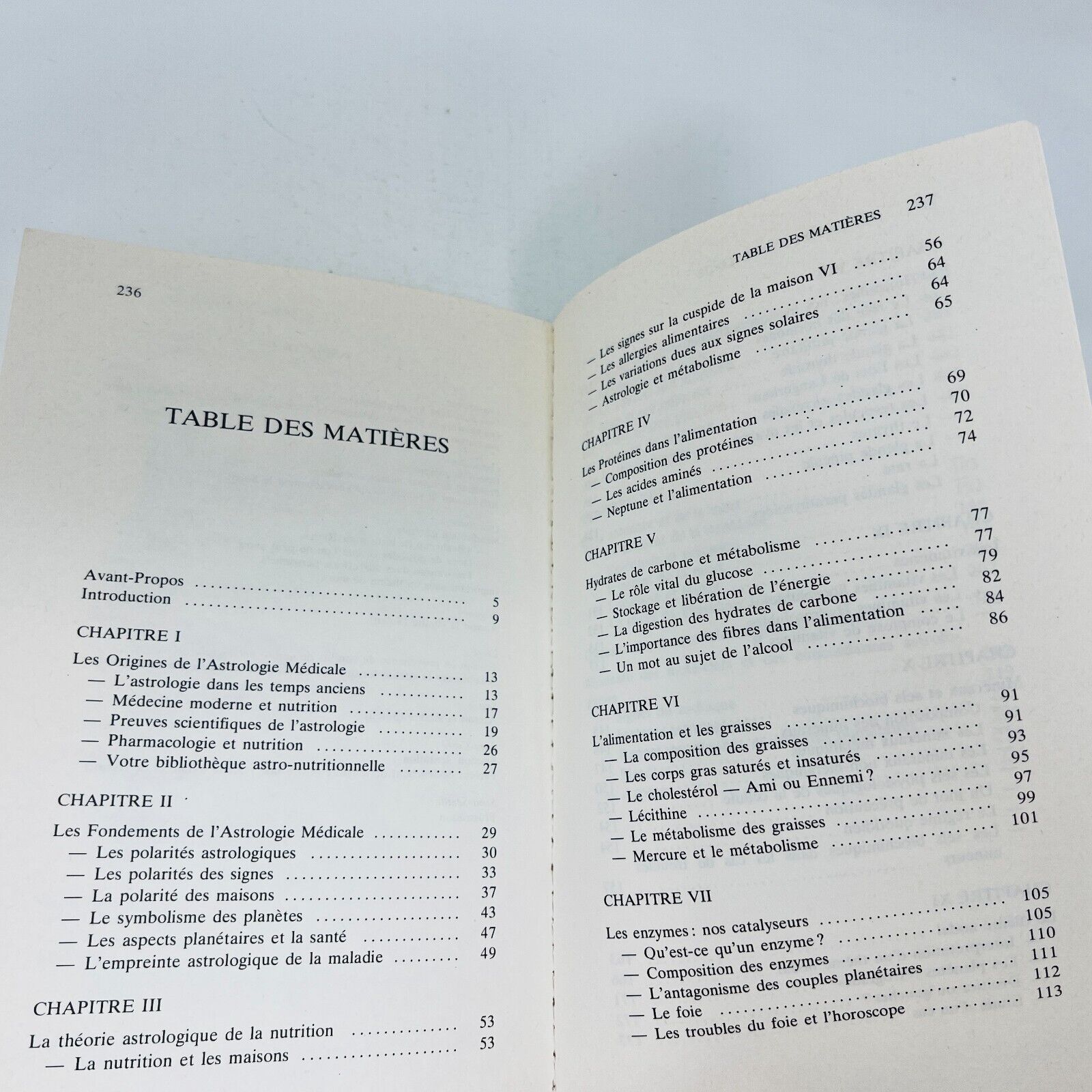 1985 Le Corps et l'Astrologie Nutrition Diététique & Santé de Robert Carl Jansky