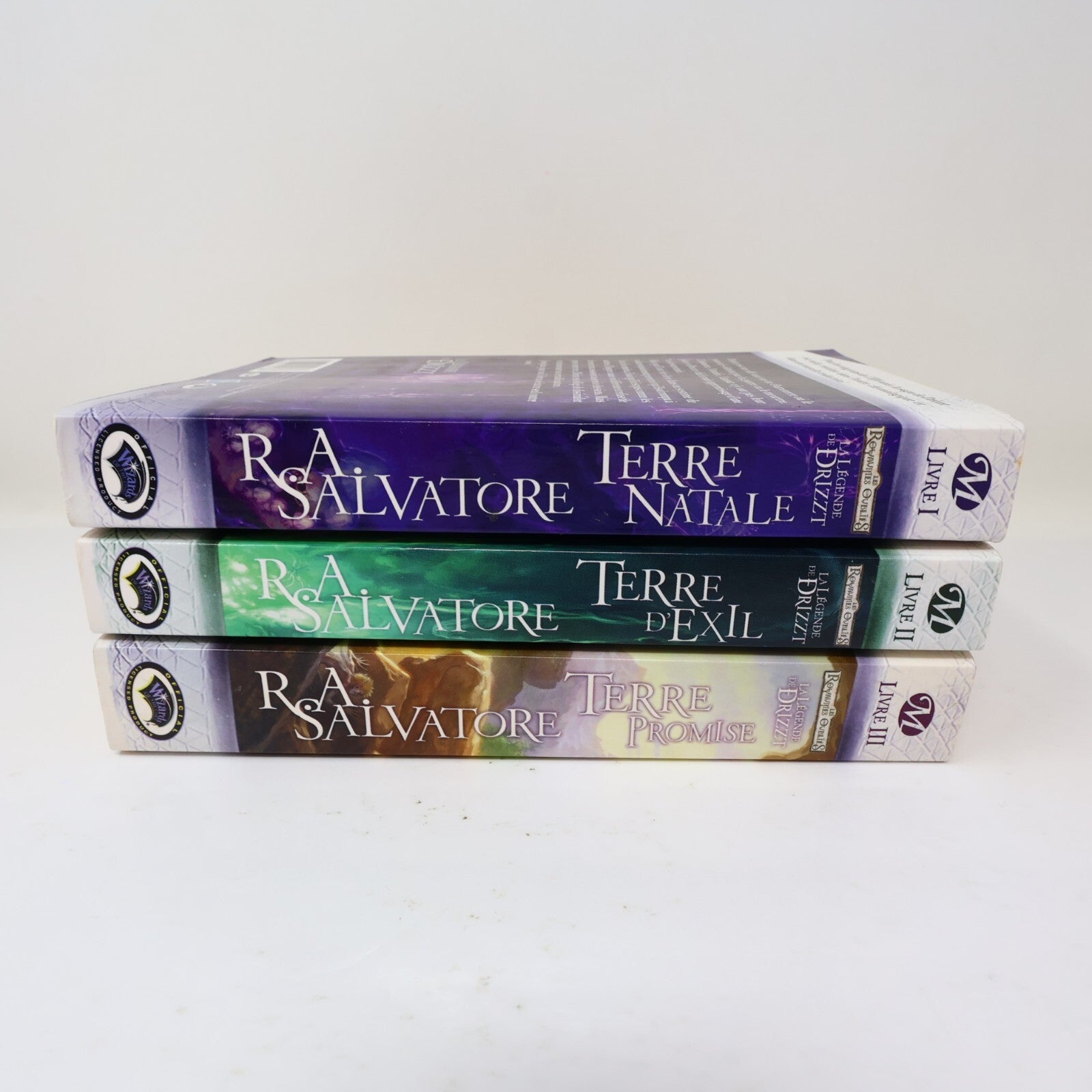 La Légende de Drizzt #1-3 Royaumes Oubliés Lot 3 Livres R.A. Salvatore Français