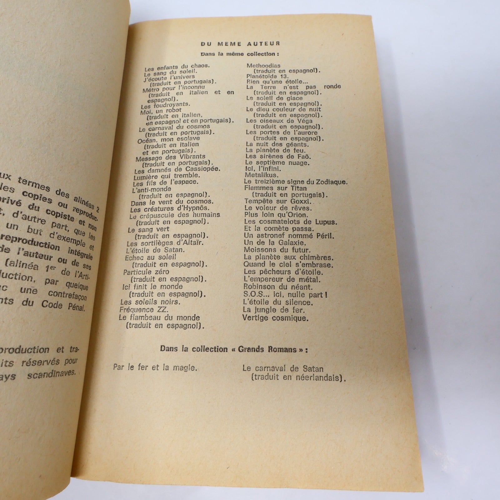Anticipation Lot 11 Livres Fleuve Noir L'Iceberg Rouge/Métamorphose French 70s