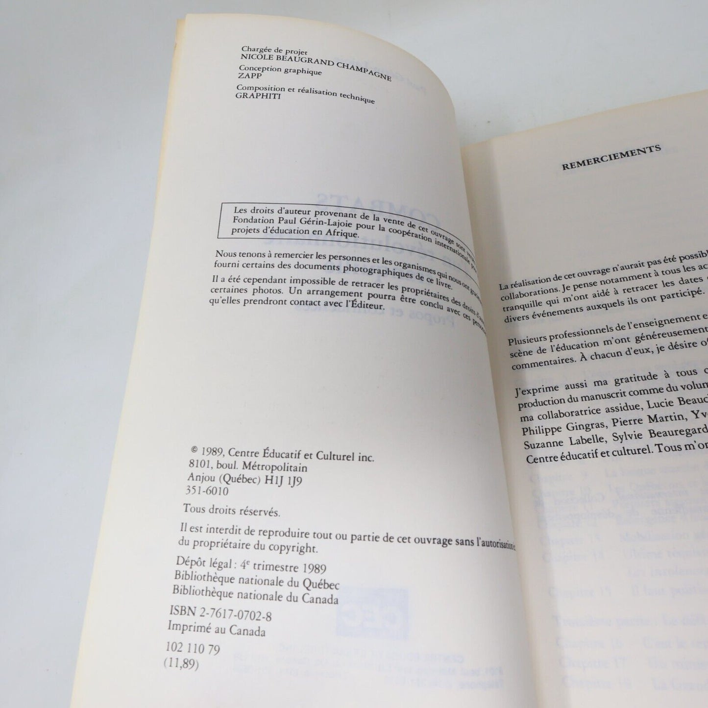 1989 Combats d'un Révolutionnaire Tranquille Paul Gérin-Lajoie Biographie Québec