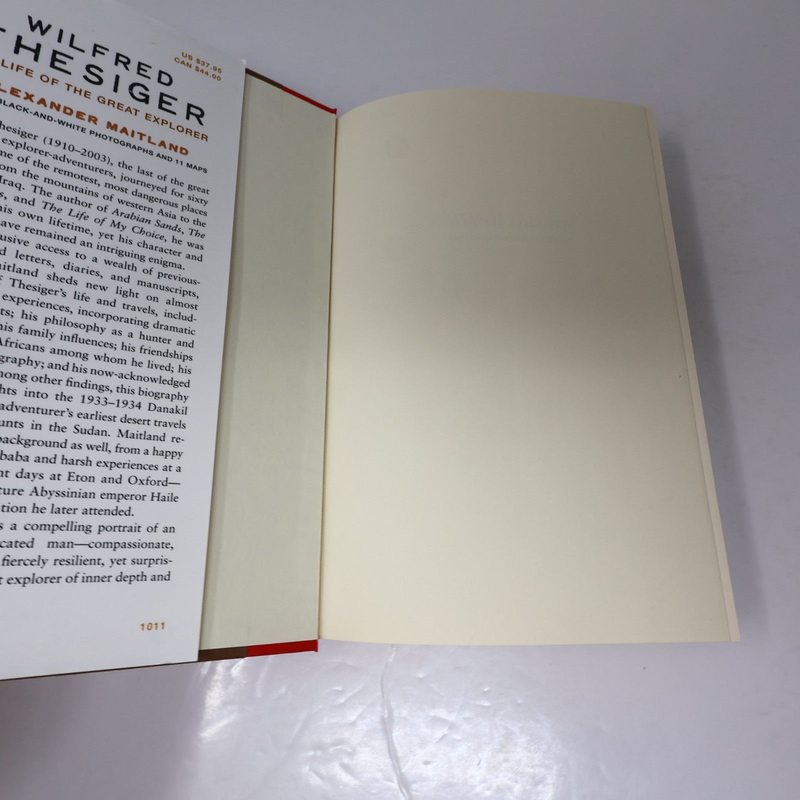 Wilfred Thesiger the Life of the Great Explorer Alexander Maitland 2011 HC DJ