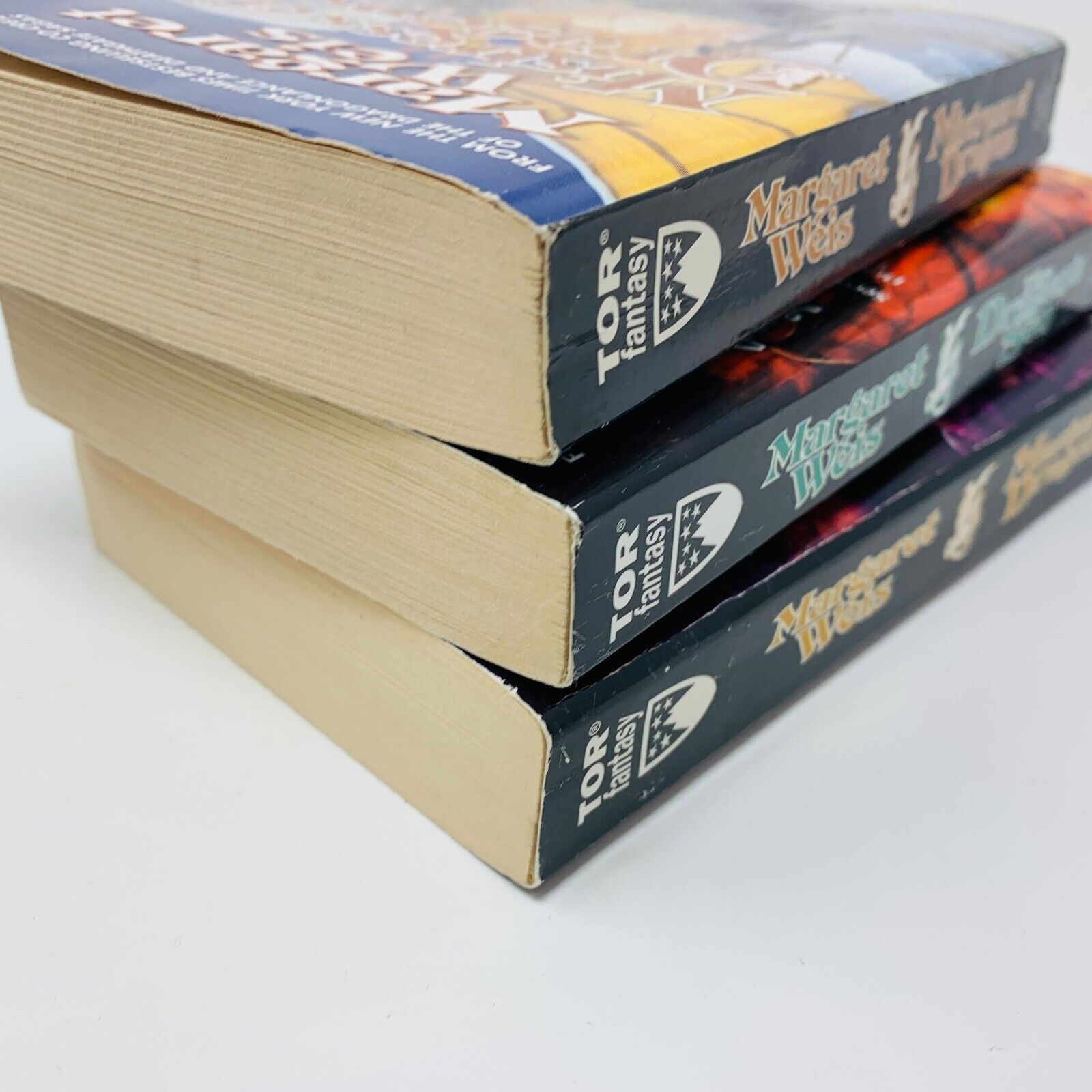 The Dragonvarld Trilogy TOR Margaret Weis Complete Set Lot Mistress of Dragons