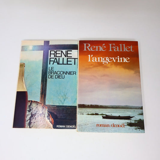 René Fallet L'Angevine Le Braconnier de Dieu Littérature Française Lot 2 Livres