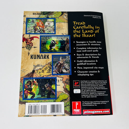 2000 EverQuest The Ruins of Kunark Prima's Official Strategy Guide Paperback