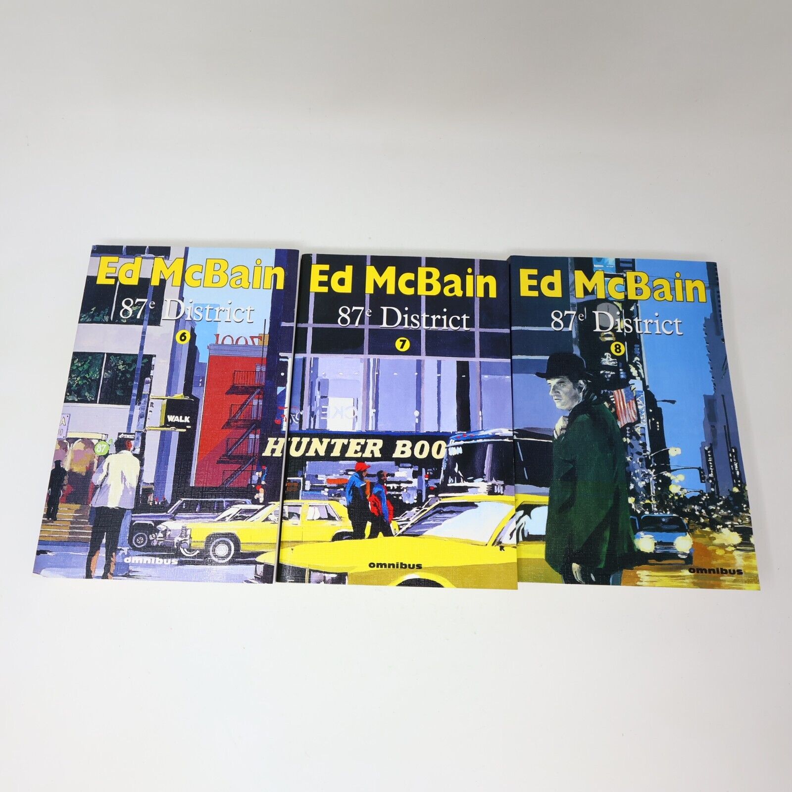 Le 87e District #1-8 + Dictionnaire Ed Mcbain Omnibus Roman Policier Lot French