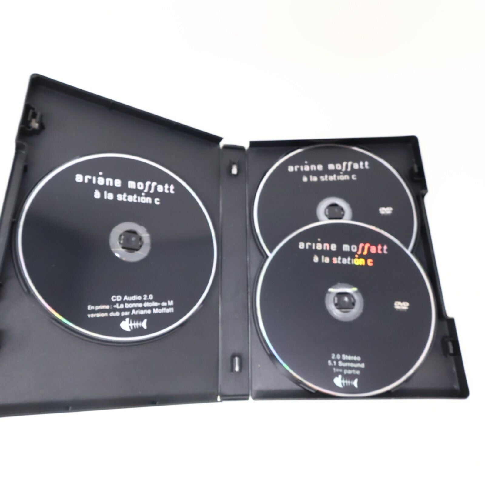 Ariane Moffatt à la Station C Album CD + 2 DVD NTSC Testé 4:3 Poussière d'Ange