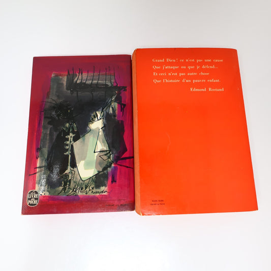 Edmond Rostand Lot 2 Livres Poche Cyrano de Bergerac/L'Aiglon Théâtre France 60s