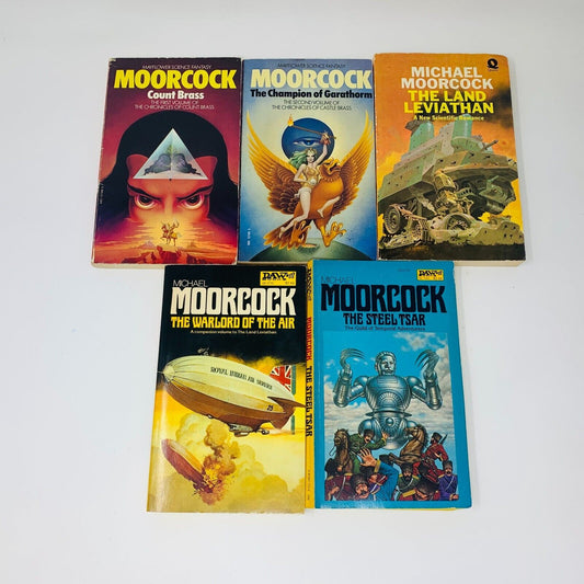 Michael Moorcock Lot 70-80s Steel Tsar Land Leviathan Warlord Air Count Brass