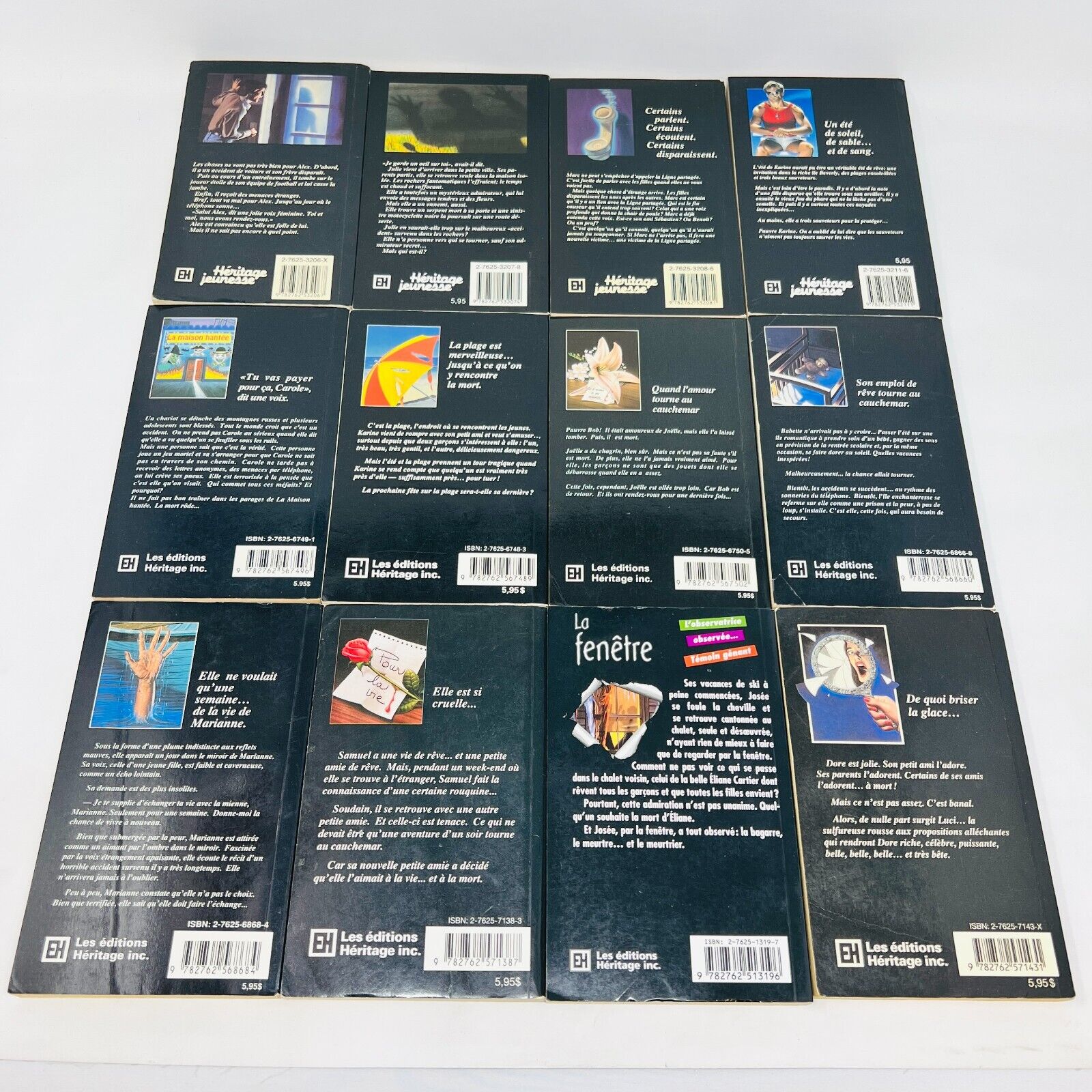 30x Frissons EH Lot Livres Quel Rendez-Vous/La Rouquine/Fenêtre Stine Français