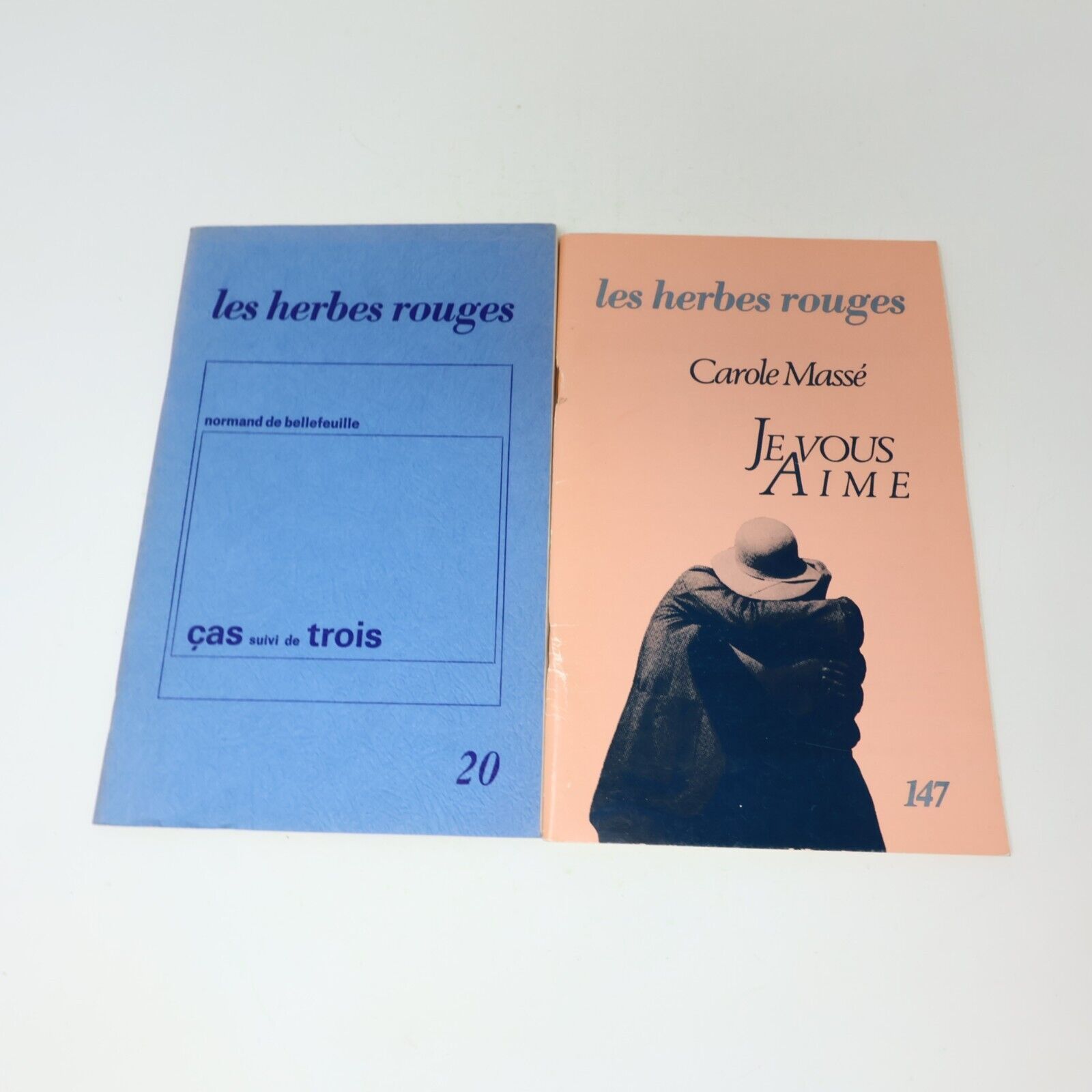 Les Herbes Rouges #2-20, 147 Poésie Québec Fée des Étoiles Lot 20 Livres 70s PB