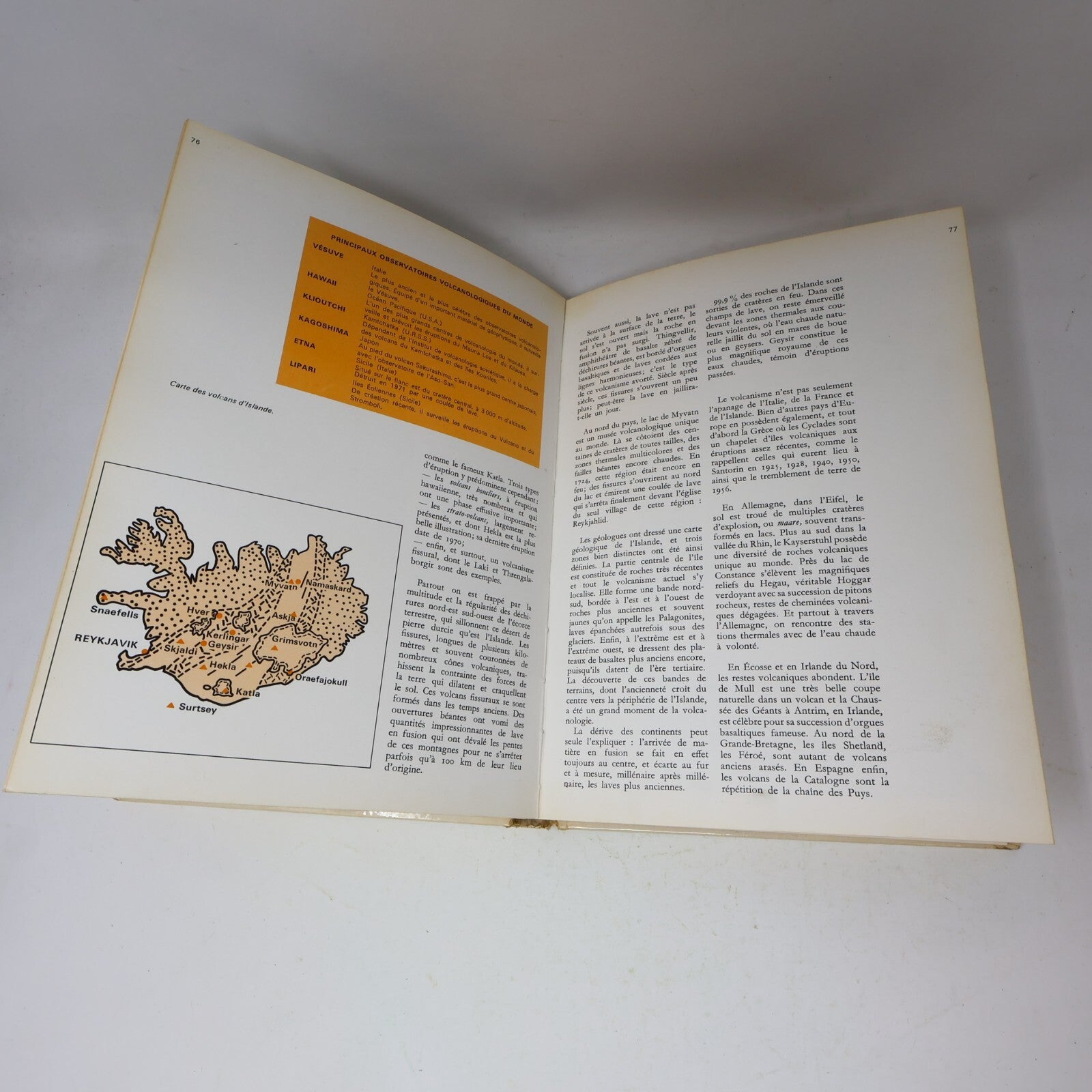 1971 Volcans et Tremblements de Terre Deux Coqs d'Or Géographie Géologie Livre