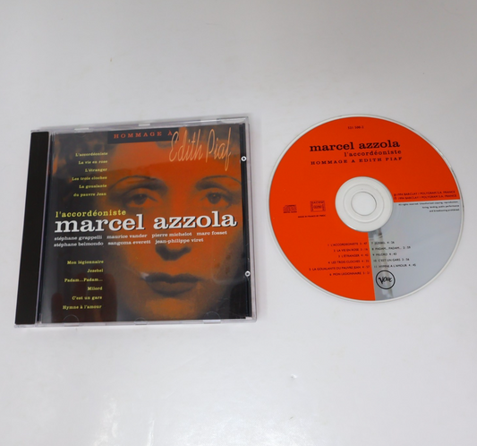 Marcel Azzola L'Accordéoniste Hommage à Edith Piaf CD La Vie En Rose/Milord