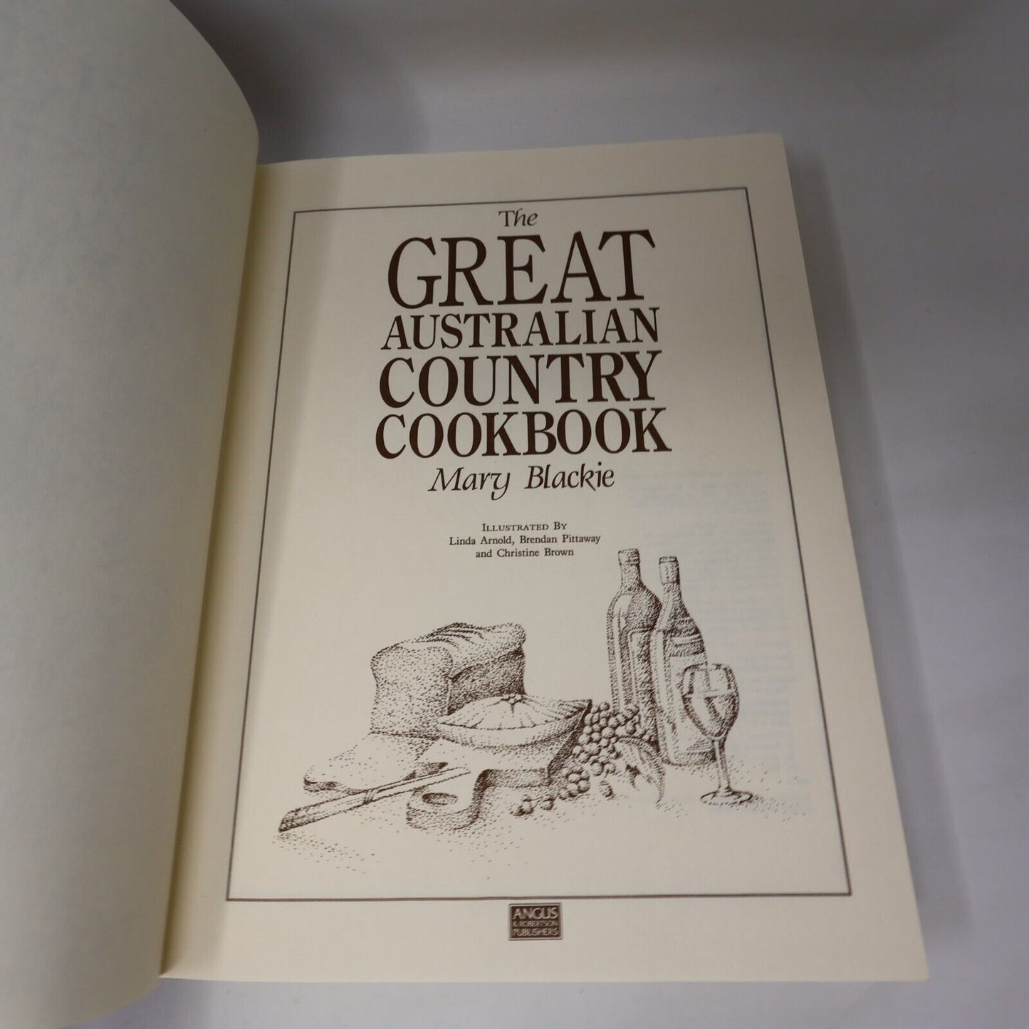 1986 Great Austalian Country Cookbook by Mary Blackie Hardcover HC 80s