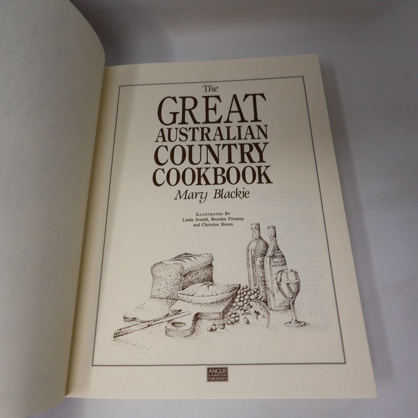 1986 Great Austalian Country Cookbook by Mary Blackie Hardcover HC 80s