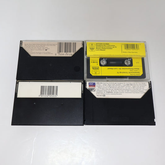 Dvorak 4 Cassettes Lot String Sextet/Symphony #7/Cello Concertos/New World