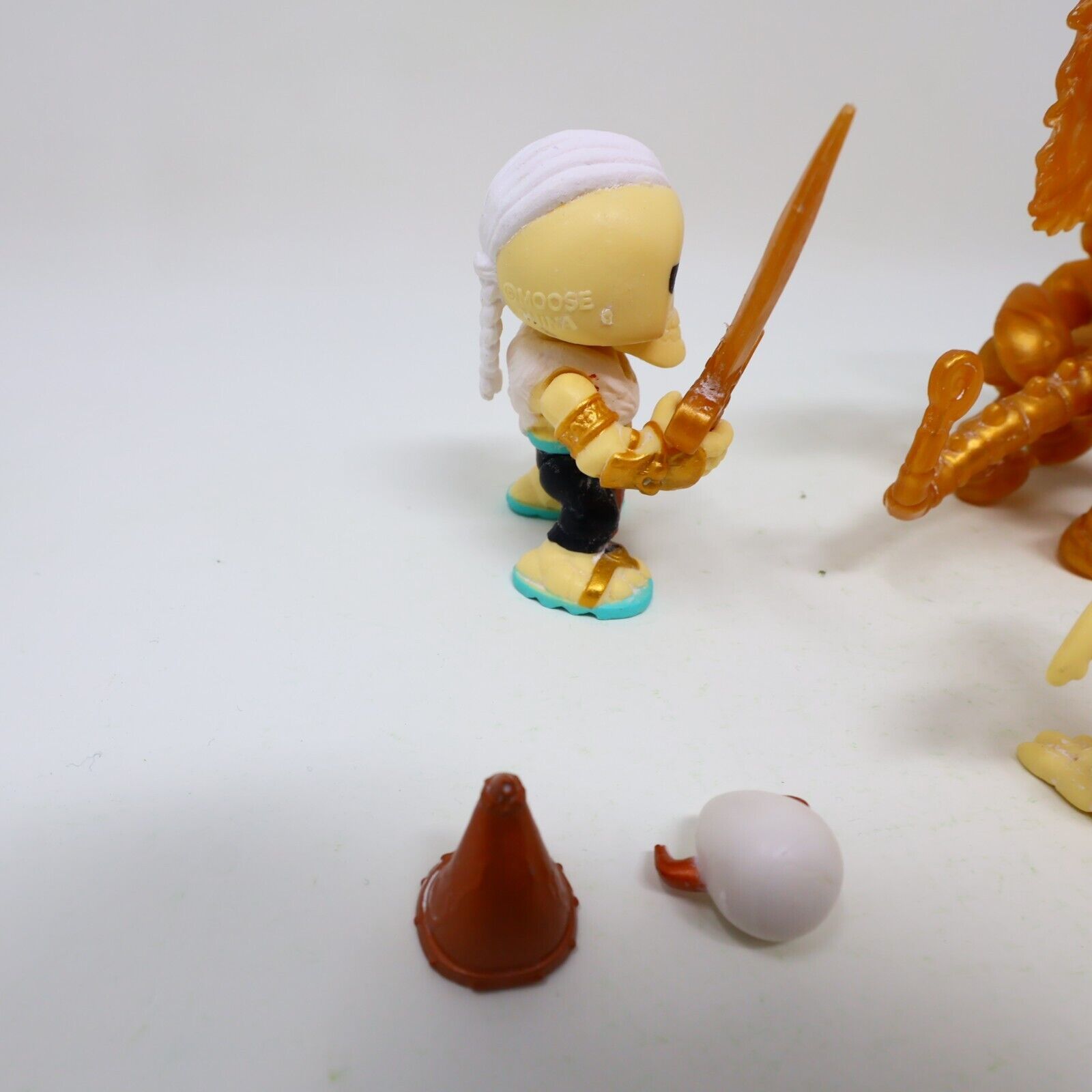 Lot 3 Treasure X Dragons Gold Figures Azgardian Erik Blingblade Crow Bar Moose