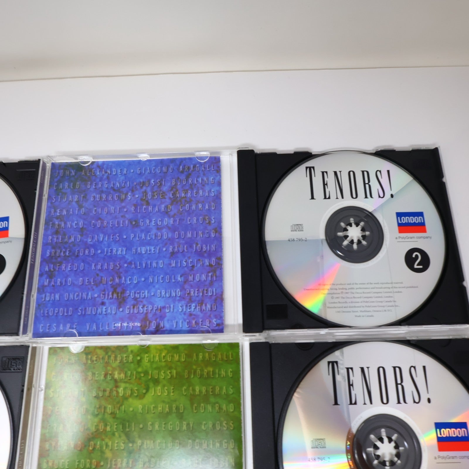 Tenors! 4 CDs Box Set 64 Selections Carreras/Domingo/Raul Jobin London 458 795-2