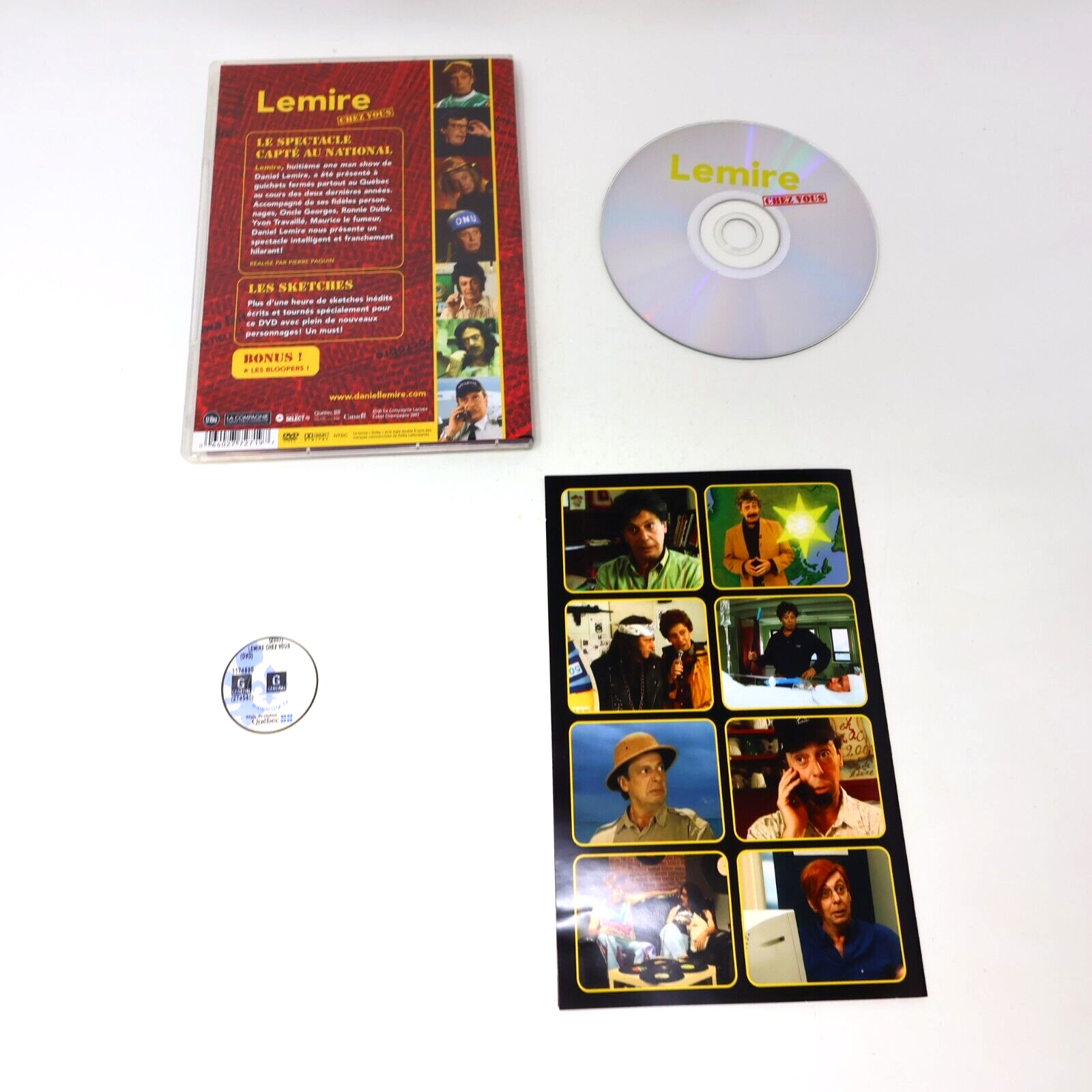Daniel Lemire Chez Vous 8ième Spectacle Humour Humoriste Québec DVD NTSC Testé