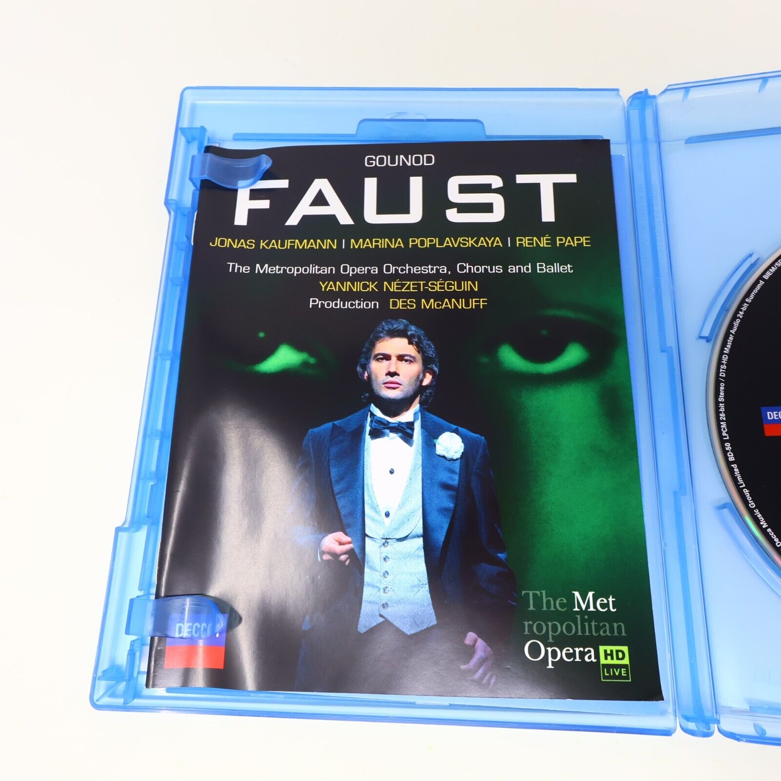 Gounod Faust Blu-Ray Jonas Kaufmann Yannick Nézet-Séguin Metropolitan Opera HD