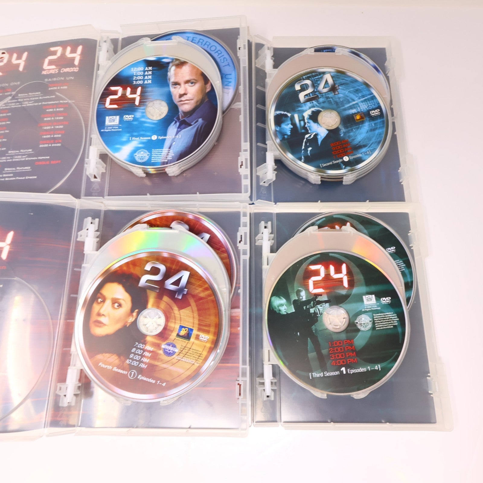 24 The Complete Series DVD Season 1-8 + Redemption + Bonus NTSC 56-Disc English