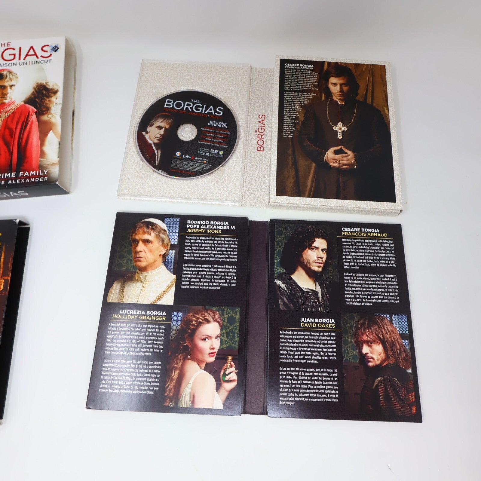The Borgias Complete Series Uncut Season #1-2-3 DVD Set NTSC English & Français